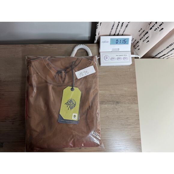 prAna Snakebite Sweatshirt XS Gender Neutral Sepia Brown Organic Cotton NWT - Picture 15 of 15